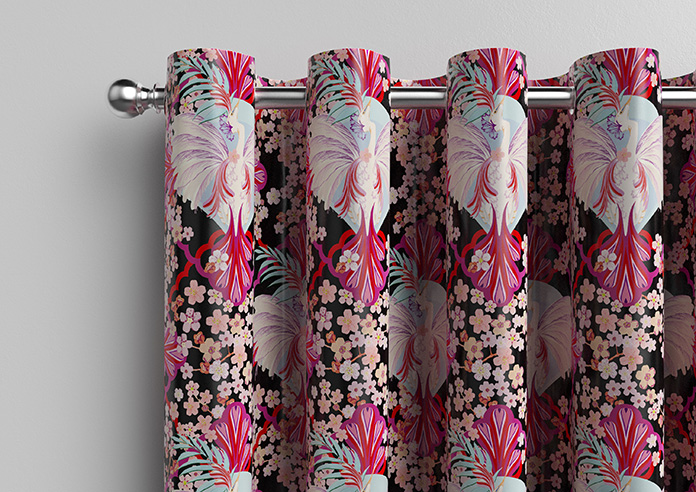 Faded Glamour, Fairground Black - Made To Measure Curtains - Image 12